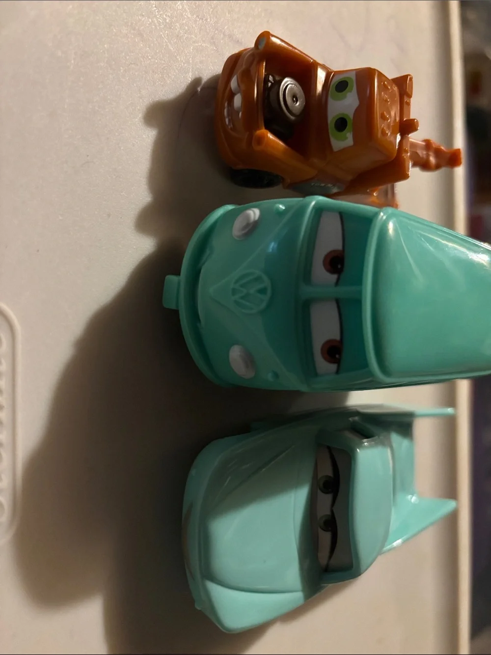 From the movie Cars Toddler Pull back vehicles Toy Vehicle Bundle - Aqua & Orang